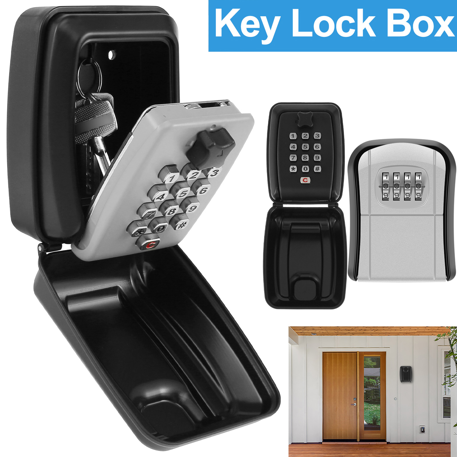 Home Security Tips - Key Lock Box Wall-Mount Secret Code