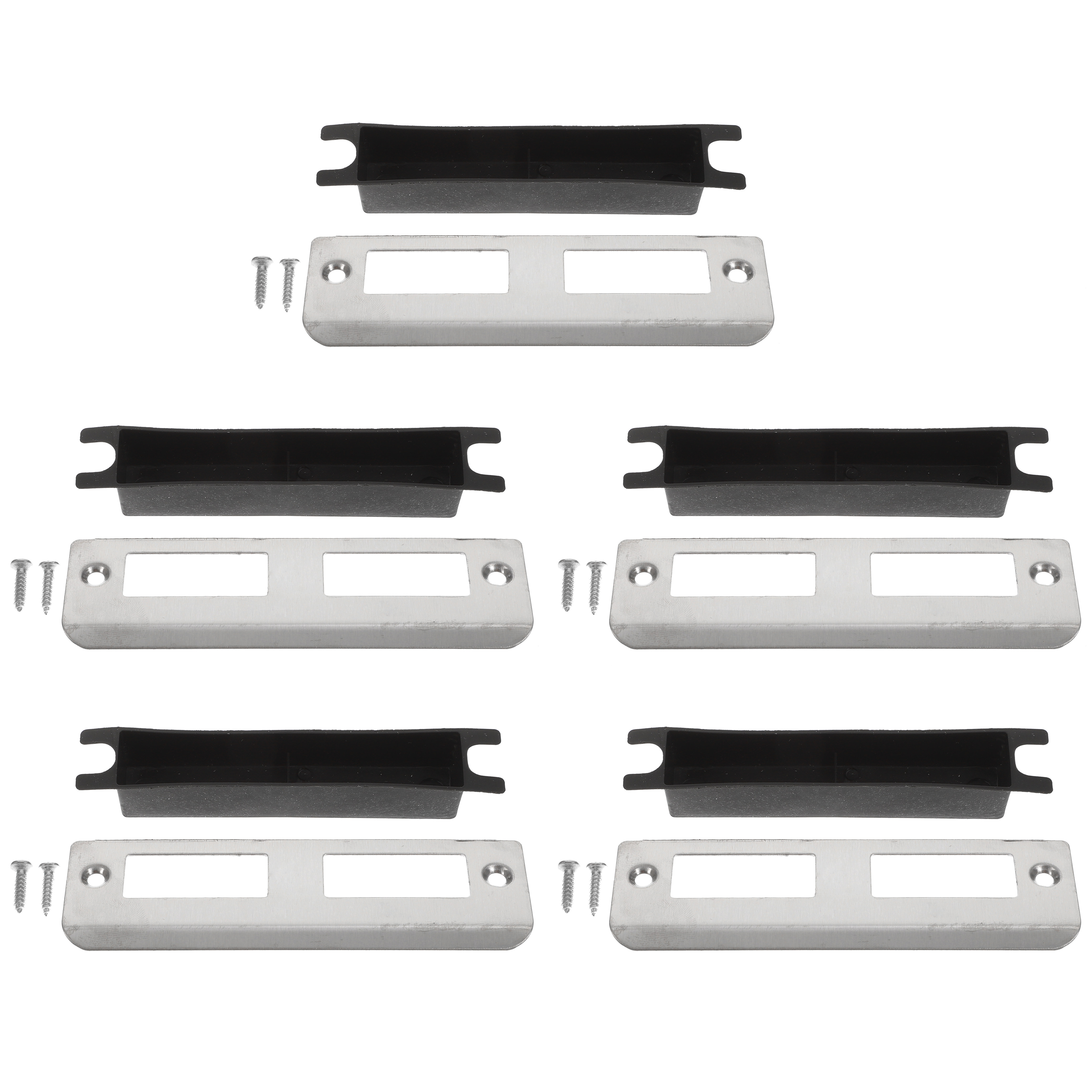 Door Reinforcer Kit - 5Pcs Stainless Steel Door Hole Cover