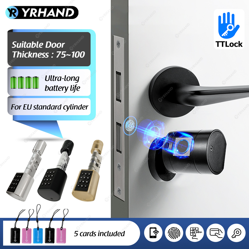 Home Security Tips - Smart Euro Cylindrical Door Lock ttlock