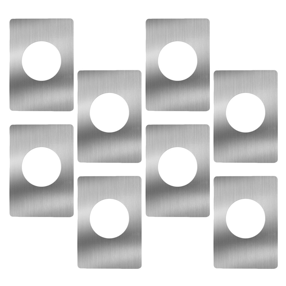 Door Reinforcer Kit - 8Pcs Door Hole Cover Plates Stainless
