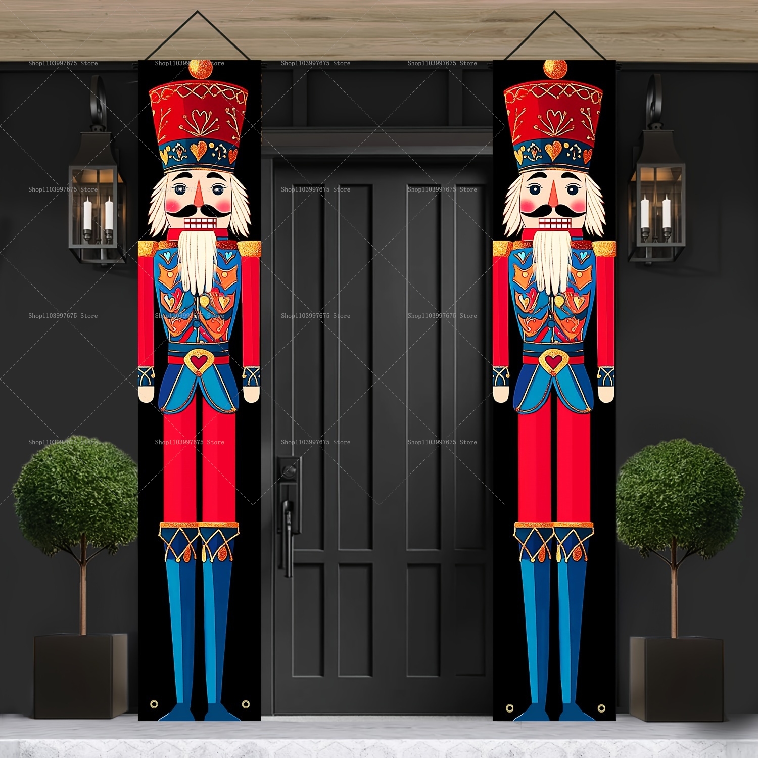 Festive Nutcracker Banners Chr - Home Security Yard Sign review and price