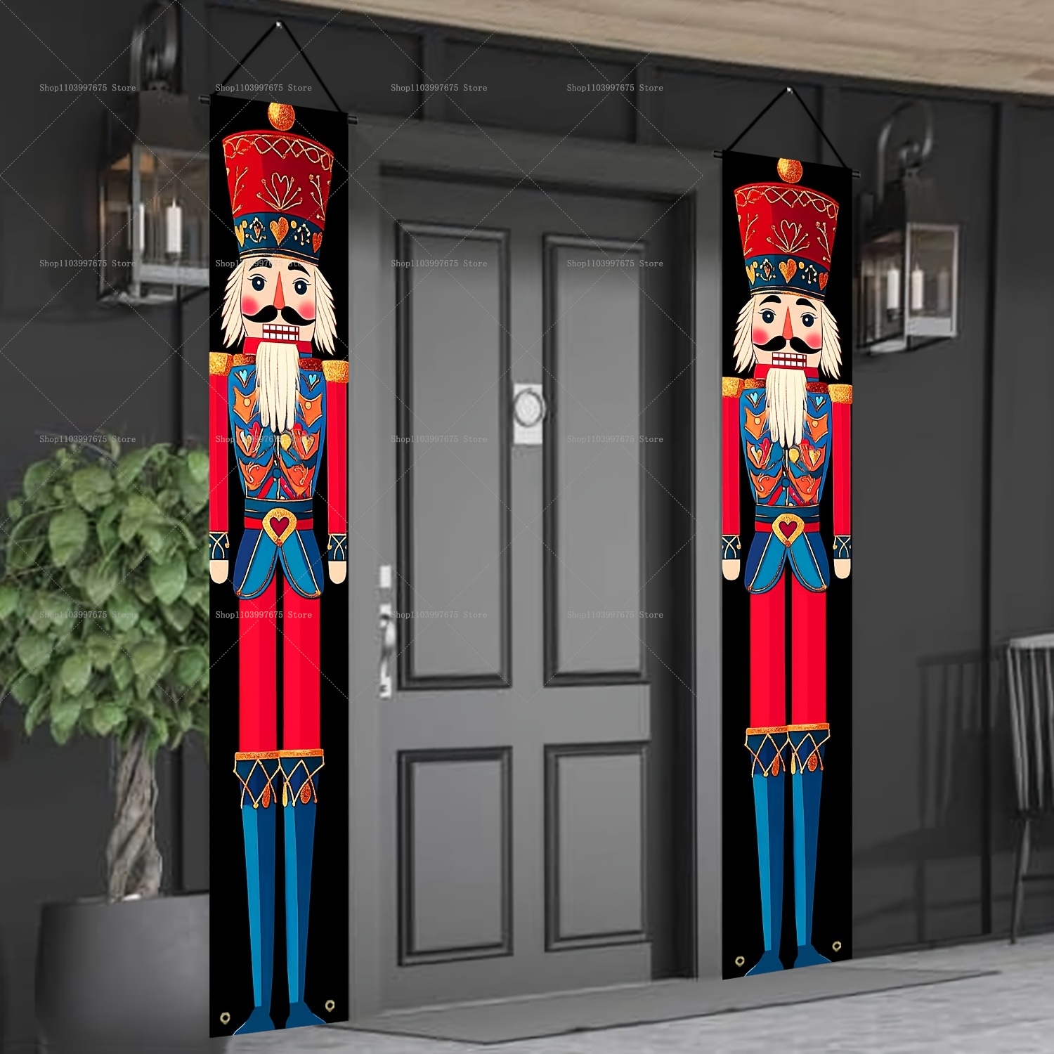 Festive Nutcracker Banners Chr - Home Security Yard Sign review and price