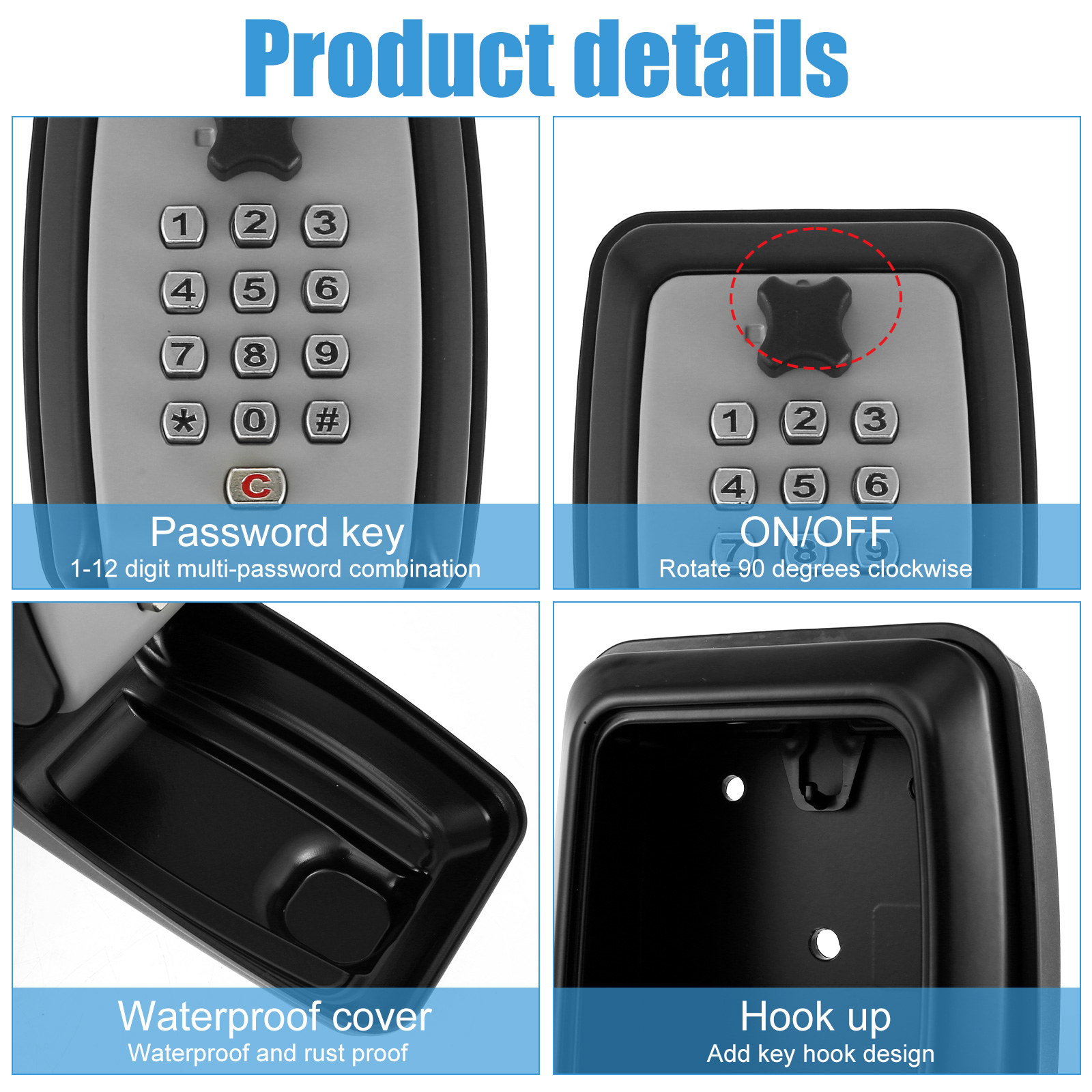 Key Lock Box Wall-Mount Secret - Home Security Tips review and price