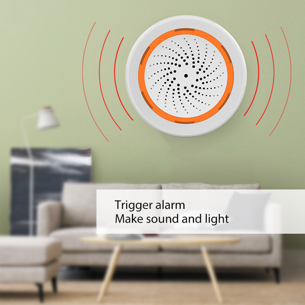 Tuya Zigbee Sound Light Sensor - Home Security Siren review and price