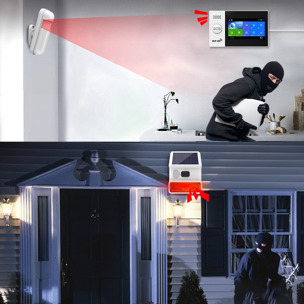 Outdoor Alarm Horn 433MHZ Wire - Home Security Siren review and price