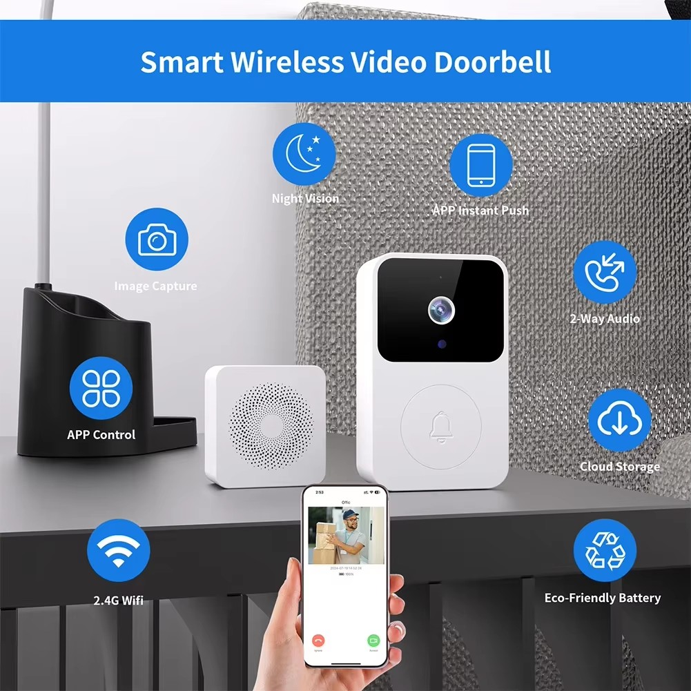 Smart Wireless Doorbell Camera - Home Security Ring Camera review and price