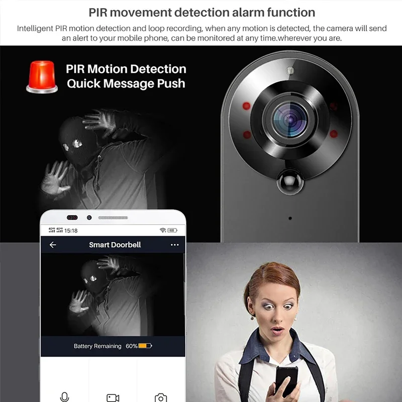 Tuya Video Doorbell Camera 108 - Home Security Doorbell Camera review and price