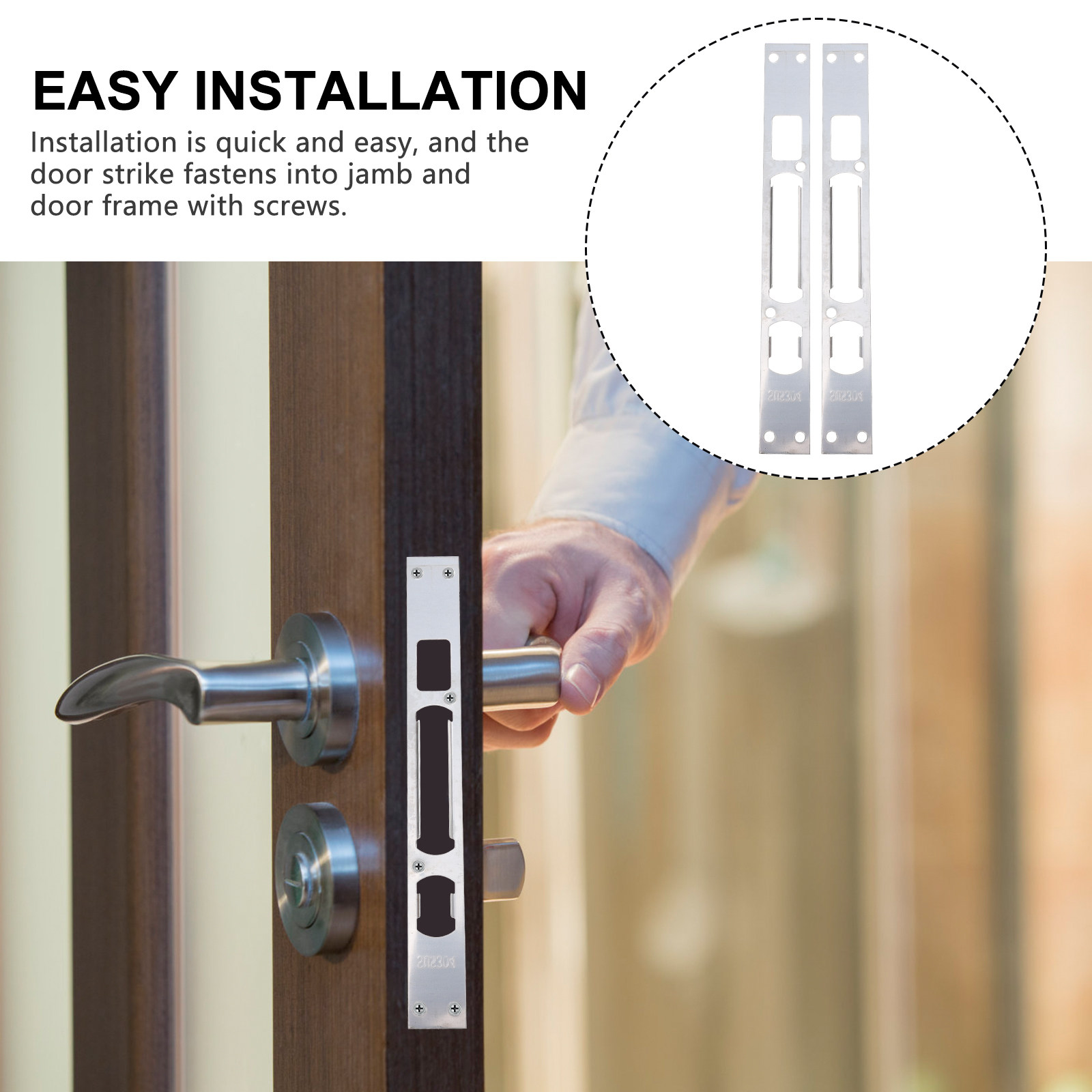 6Pcs Door Jamb Lock Strike Pla - Door Reinforcer Kit review and price