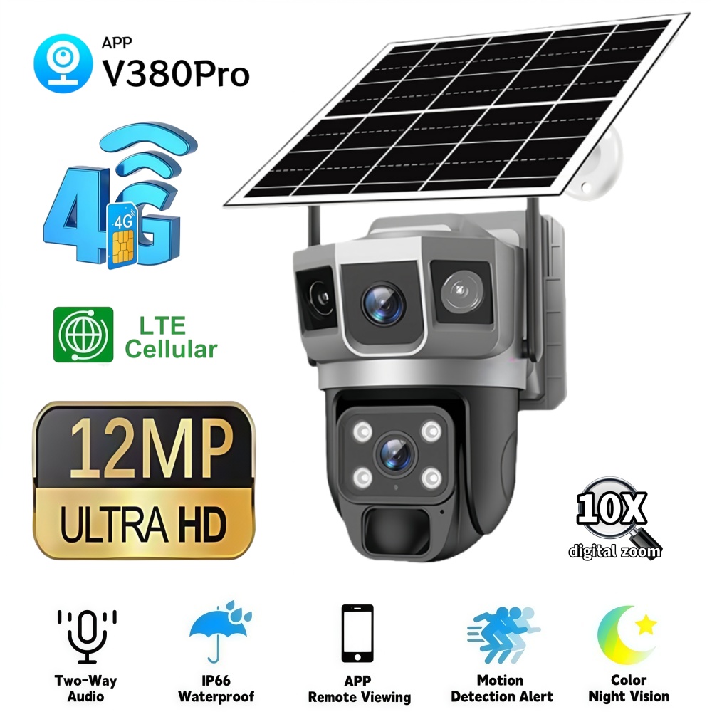 4G Camera Outdoor Solar Survei - Home Security Tips review and price