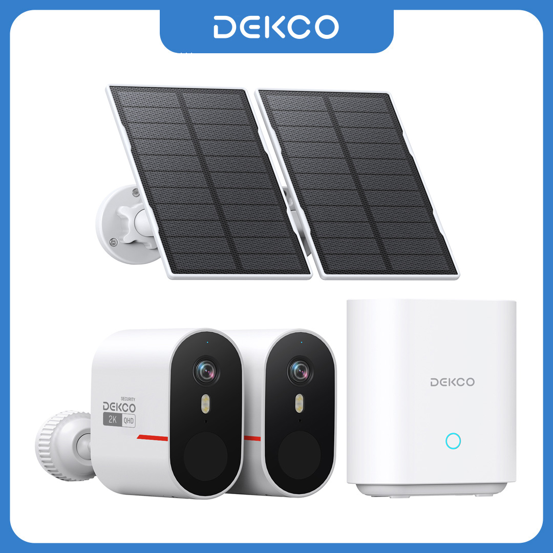 Dekco 3MP WiFi Solar Camera Sy - Home Security No Wifi Needed review and price