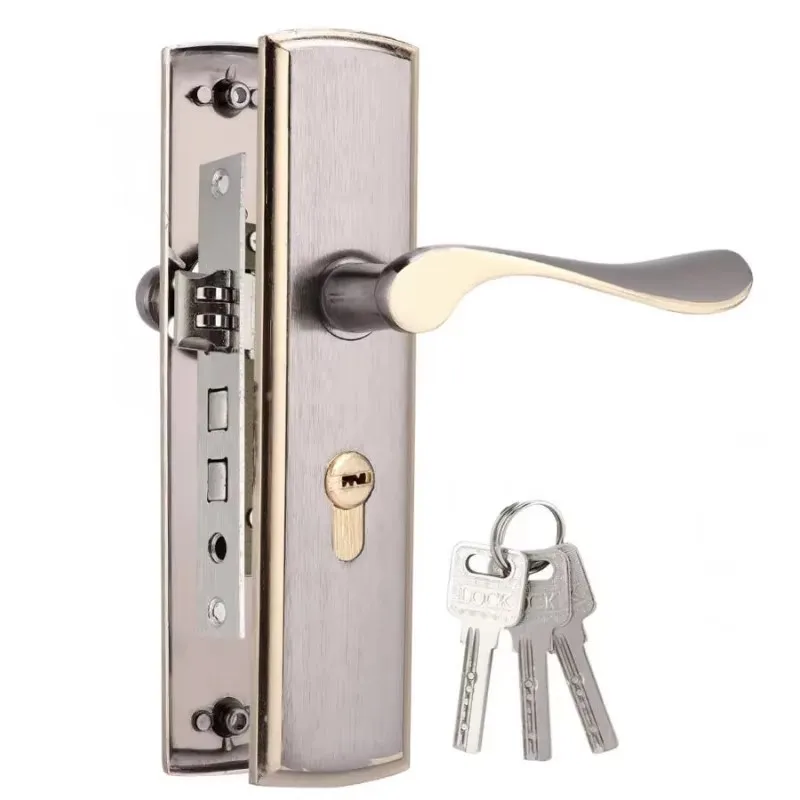 Gold Door Handle Lock Silent H - Home Security Tips review and price