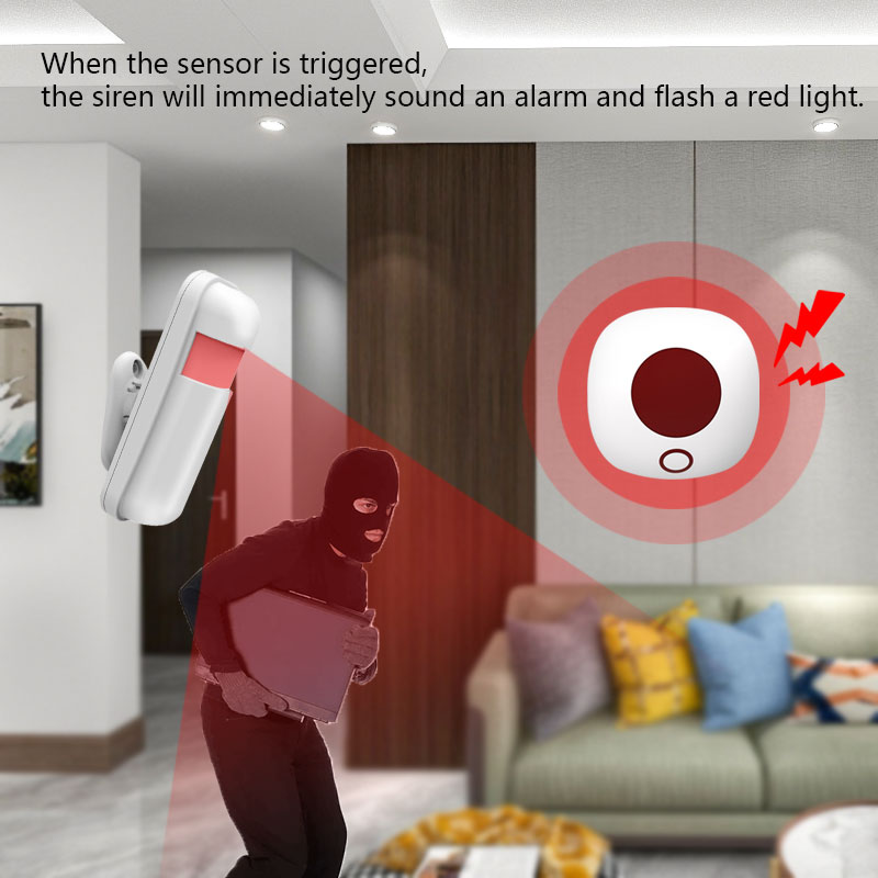 Indoor 433MHz Wireless Siren S - Home Security Siren review and price