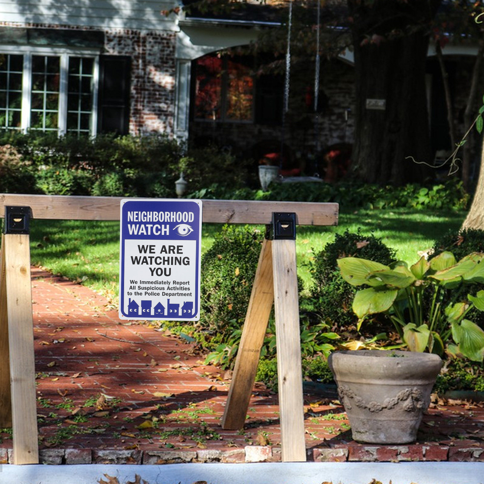 We Are Watching You Sign Vinta - Home Security Yard Sign review and price