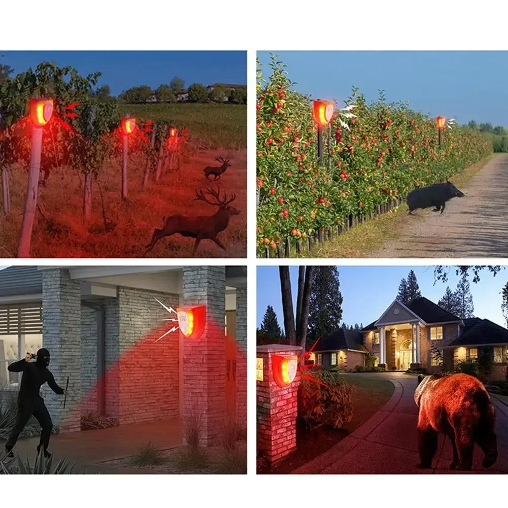 Outdoor Solar Powered 3 Modes  - Home Security Yard Sign review and price