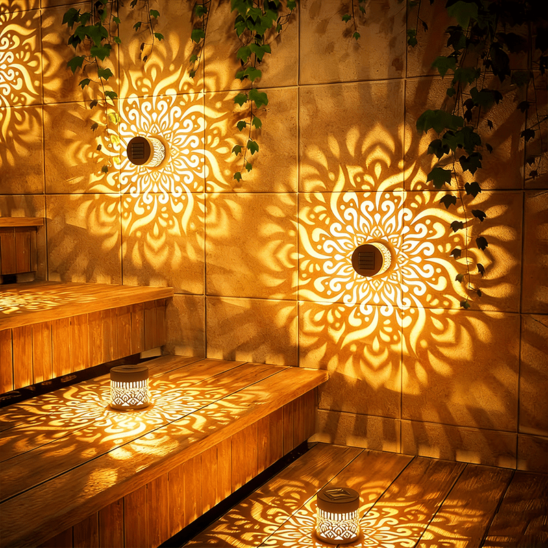 Solar Mandala Wall Lamp Outdoo - Home Security Yard Sign review and price