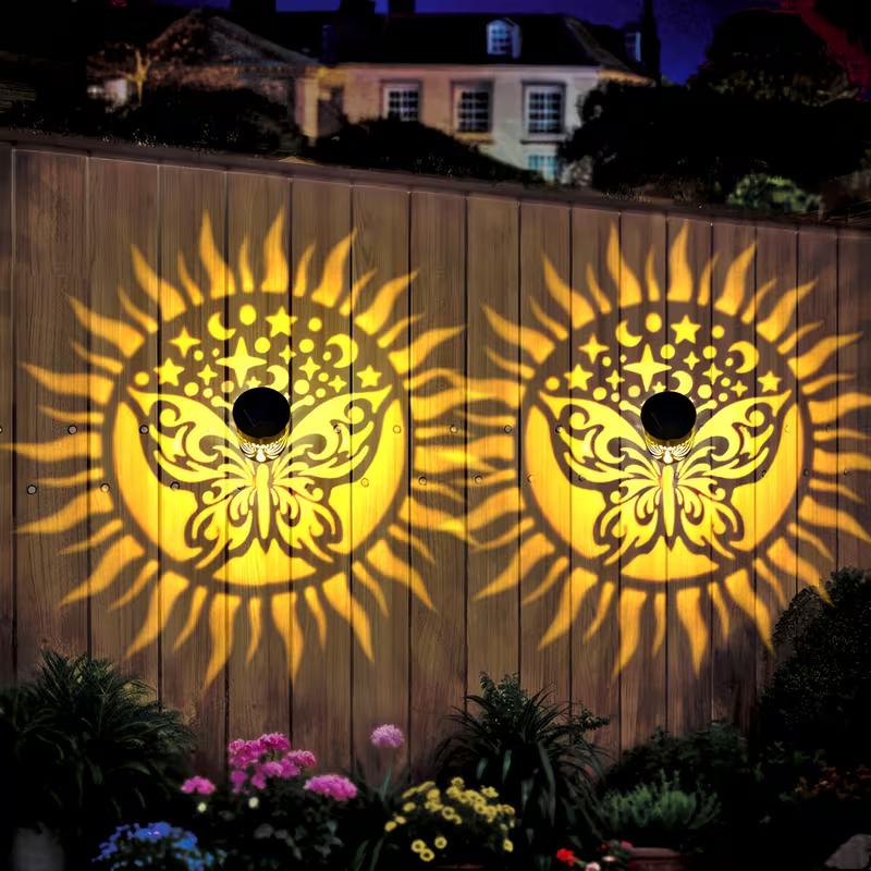 Solar Mandala Wall Lamp Outdoo - Home Security Yard Sign review and price