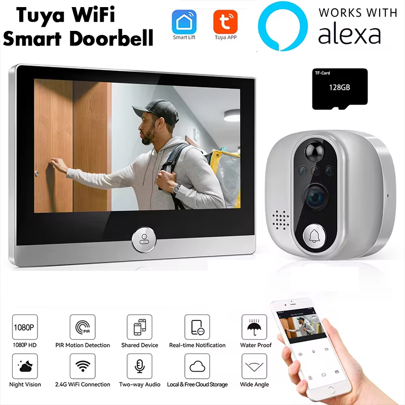 Tuya Video Doorbell 1080P WiFi - Home Security Doorbell Camera review and price