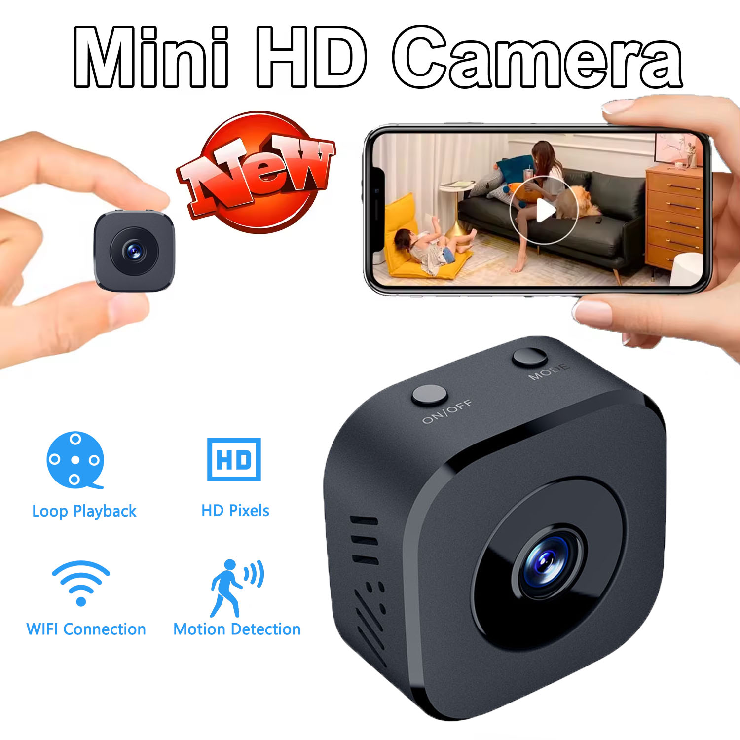 Security Camera 4K Mini Full C - Home Security No Wifi Needed review and price