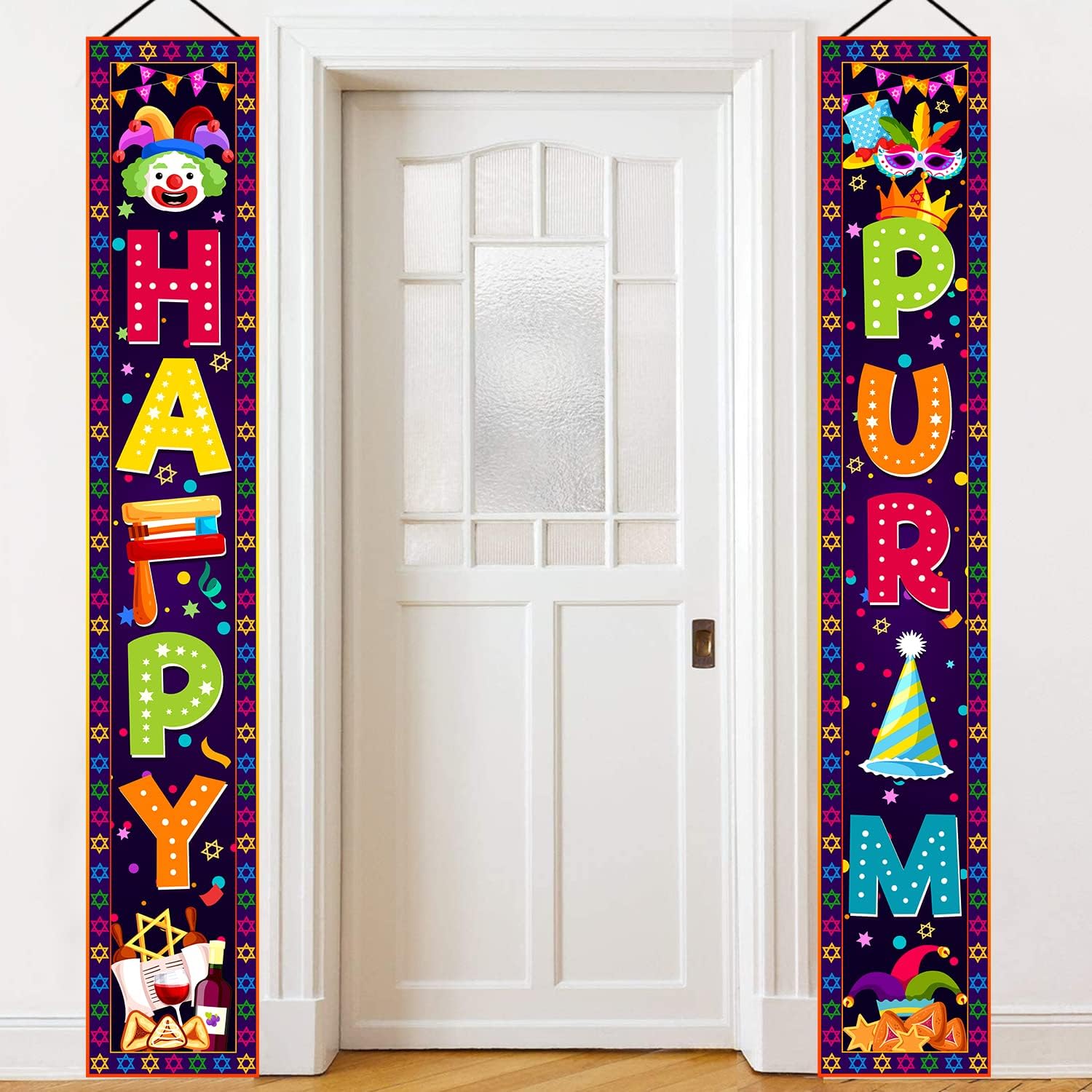 Happy Purim Decorations Porch  - Home Security Yard Sign review and price