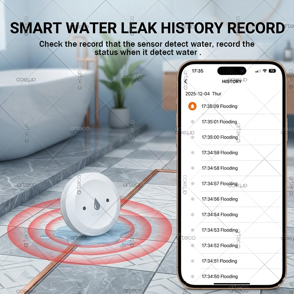 Zigbee Water Leak Sensor Flood - Home Security Kitchener review and price