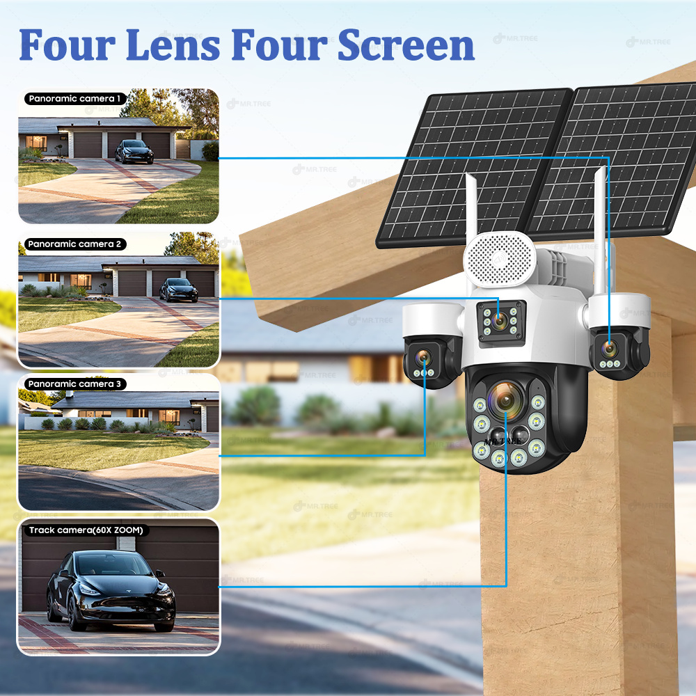 AOV Four Lens Outdoor Surveill - Home Security Diy review and price