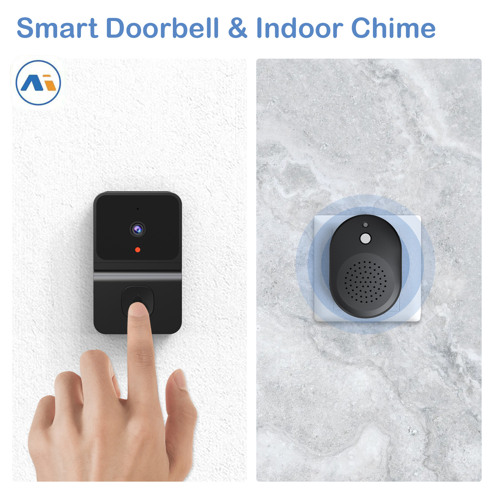 Wireless Doorbell WiFi Outdoor - Home Security Doorbell Camera review and price