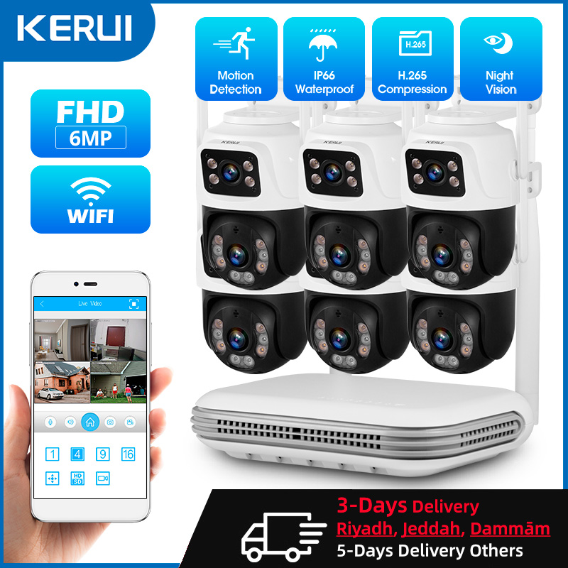 KERUI Waterproof 6MP HD Wirele - Home Security No Wifi Needed review and price