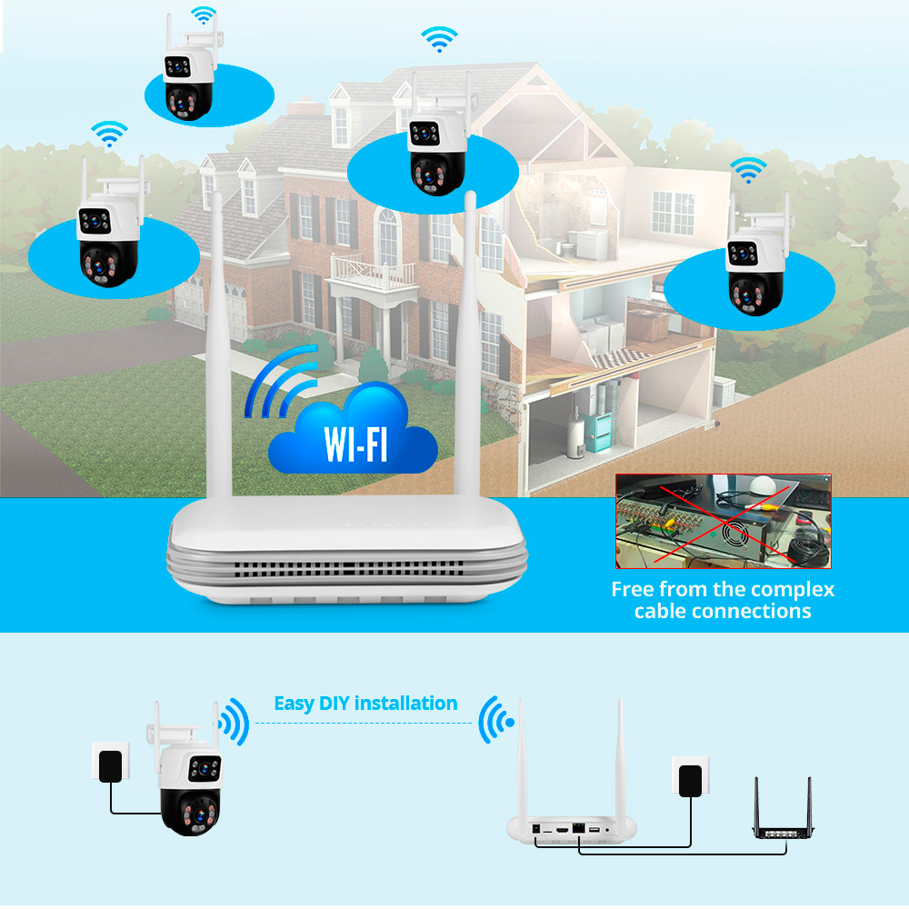 KERUI Waterproof 6MP HD Wirele - Home Security No Wifi Needed review and price
