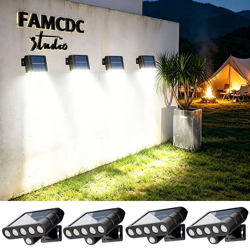 4PCS Solar Powered Outdoor Wal - Home Security Yard Sign review and price