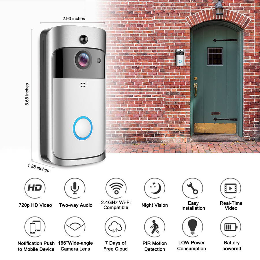 Smart Wifi Wireless Home Apart - Home Security Ring Camera review and price