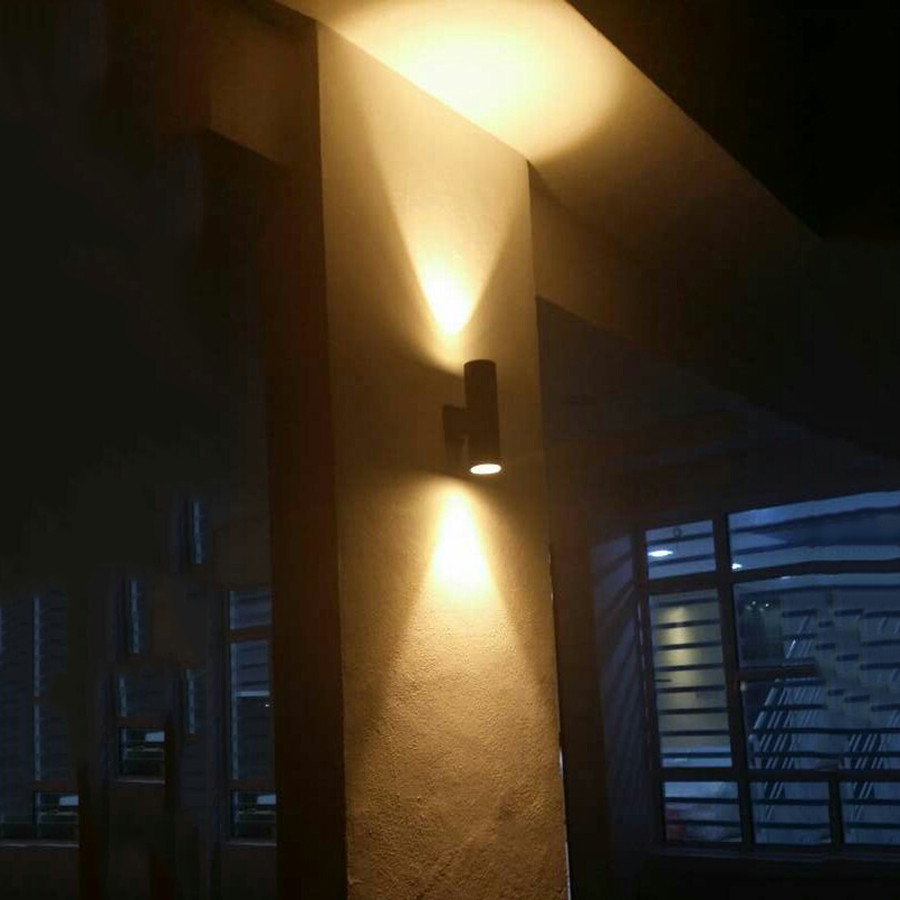 LED Porch Wall Light Up Down W - Home Security Yard Sign review and price