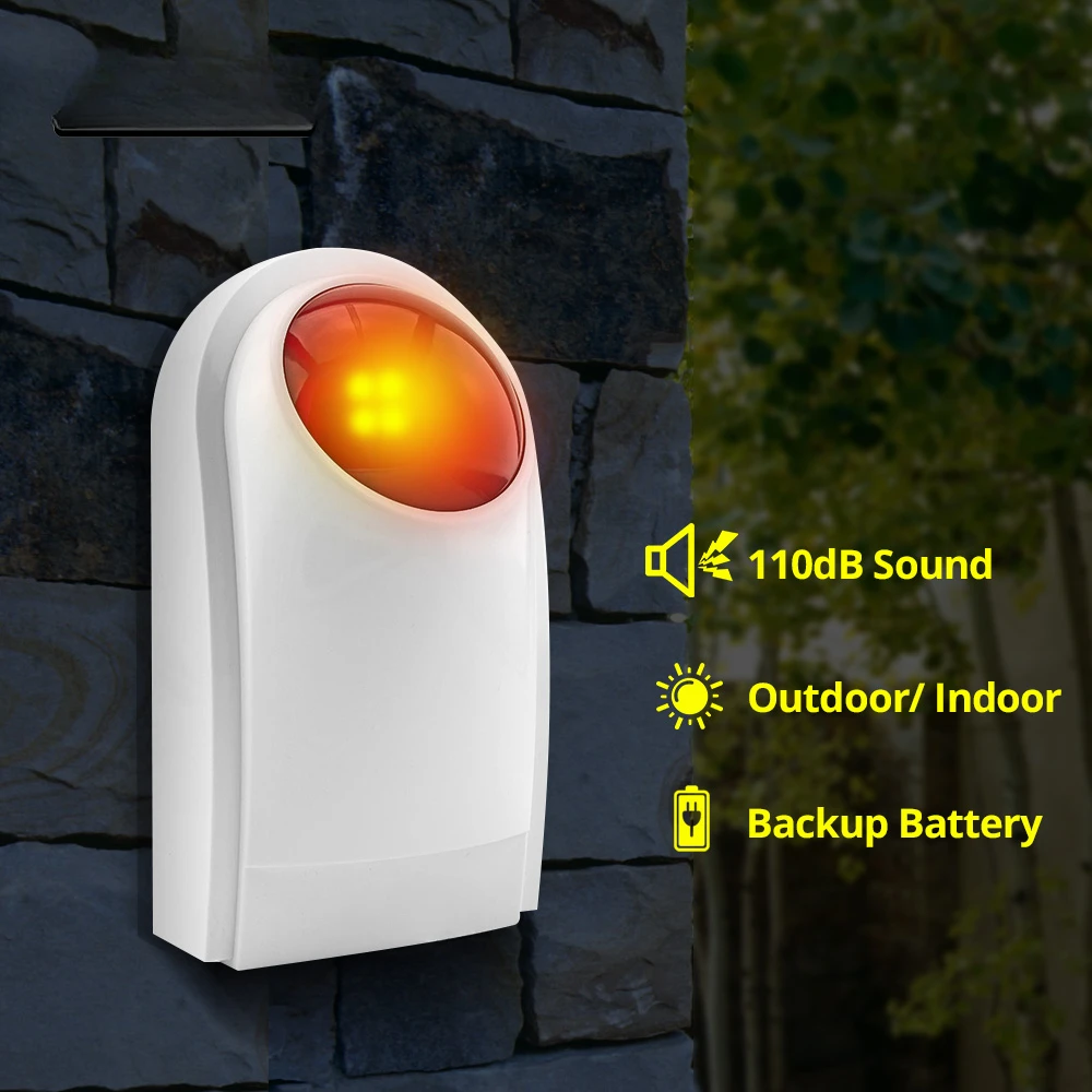 Flash Alarm Wireless Outdoor S - Home Security Siren review and price