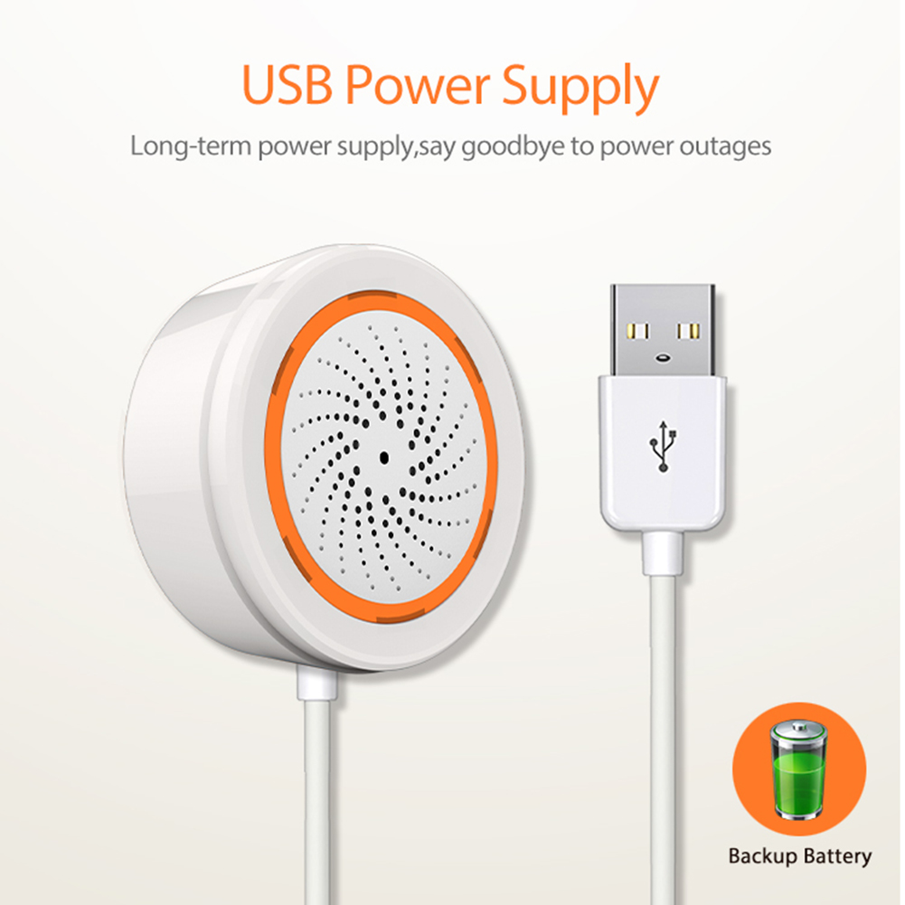 Tuya Zigbee Sound Light Sensor - Home Security Siren review and price