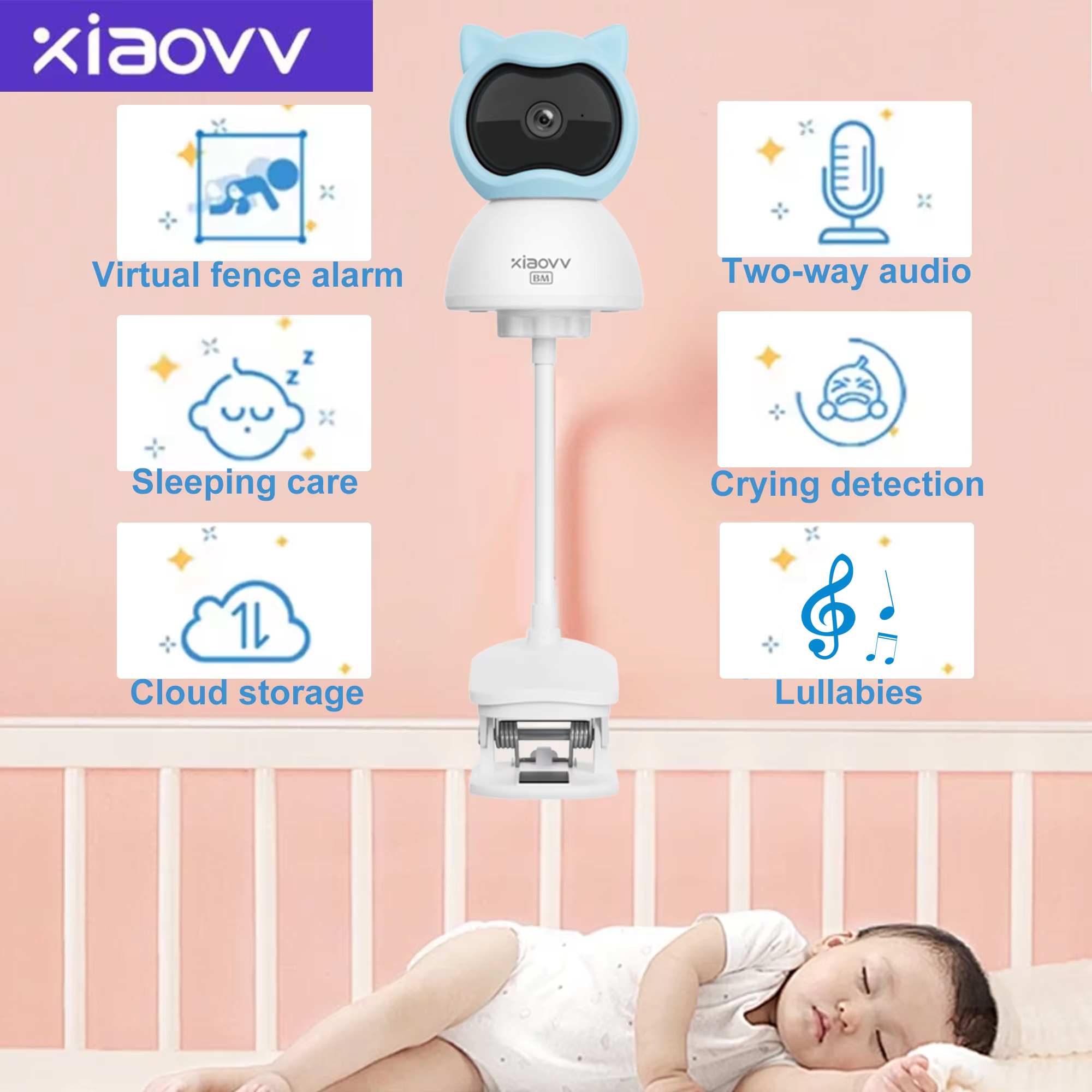 4MP WiFi xiaovv indoor Baby Mo - Home Security No Wifi Needed review and price
