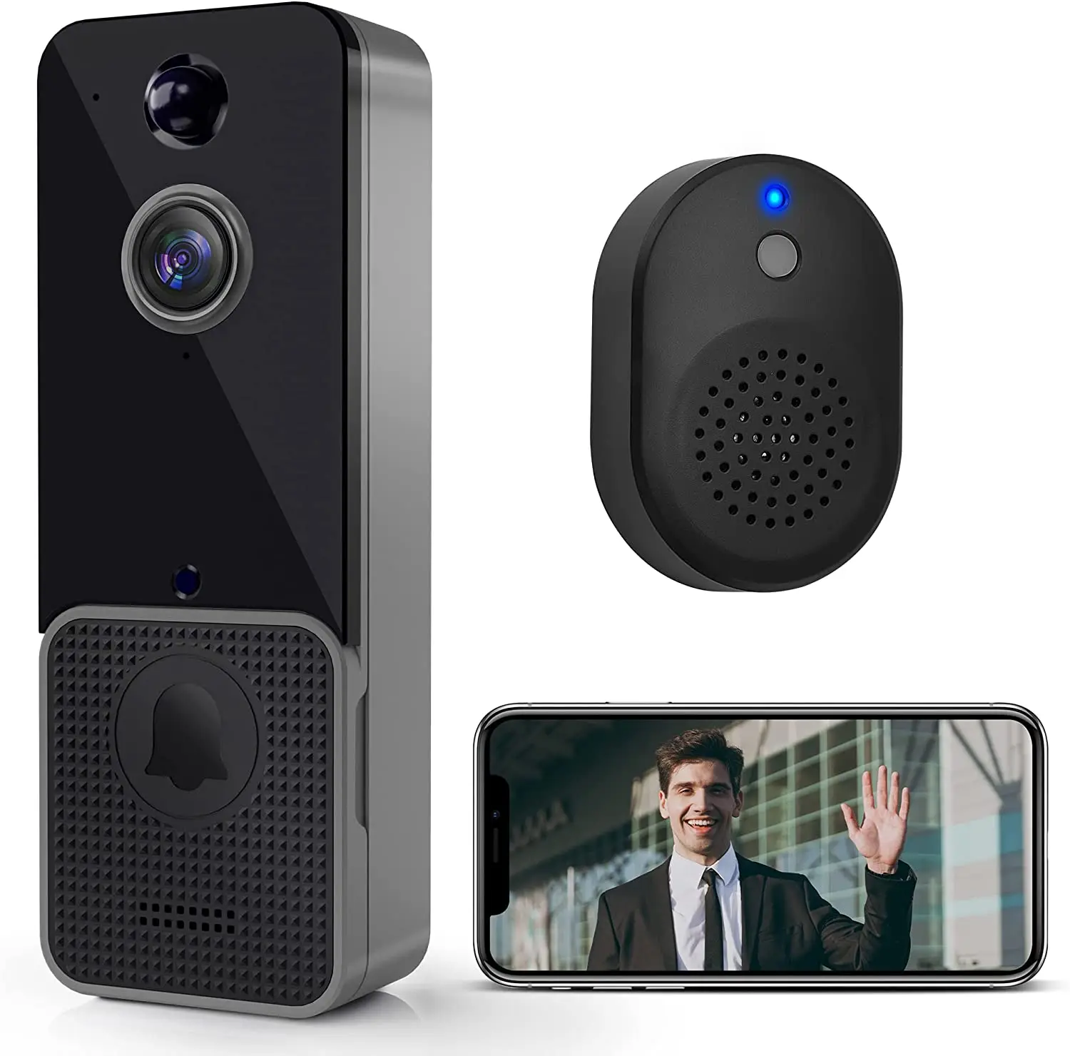 Wireless WiFi Video Doorbell C - Home Security Doorbell Camera review and price