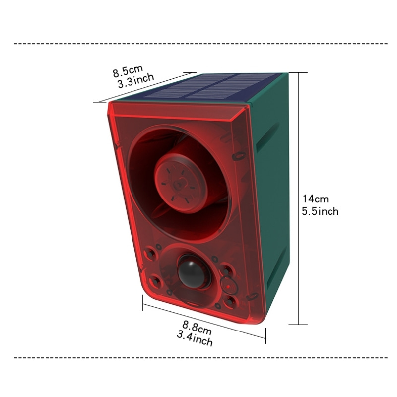 Outdoor Solar Motion Sensor Al - Home Security Siren review and price