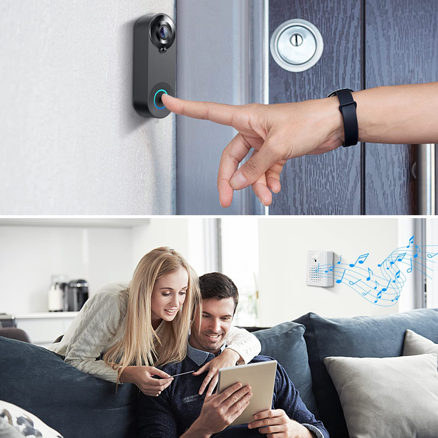 5G 2.4G WiFi Video Doorbell 10 - Home Security No Wifi Needed review and price