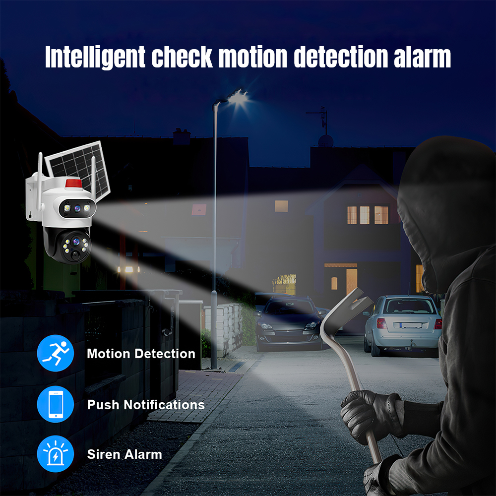 Solar Security Cameras Wireles - Home Security No Wifi Needed review and price