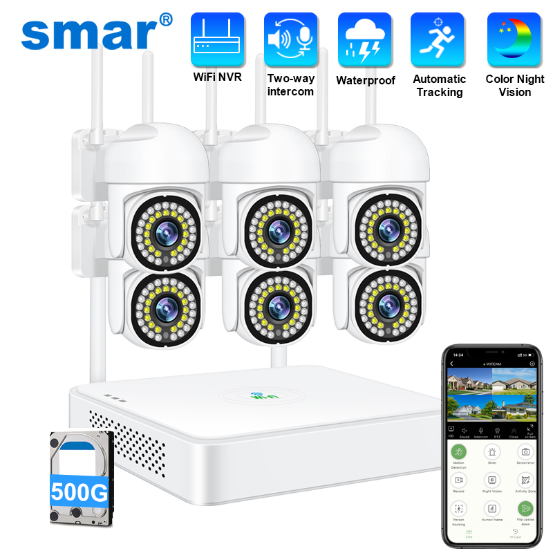 Smar 3MP Wireless CCTV Securit - Home Security No Wifi Needed review and price