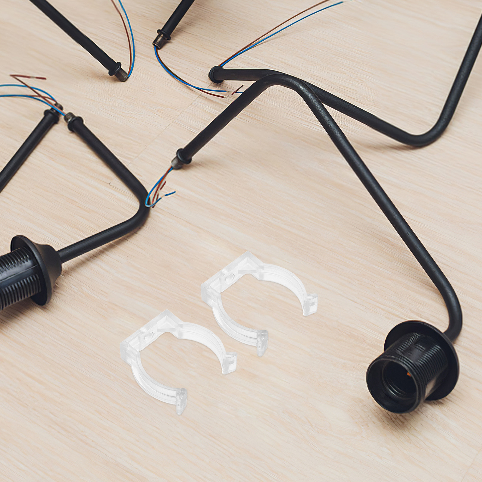 20Pcs Clear Tube Light Clamp f - Home Security Youtube review and price