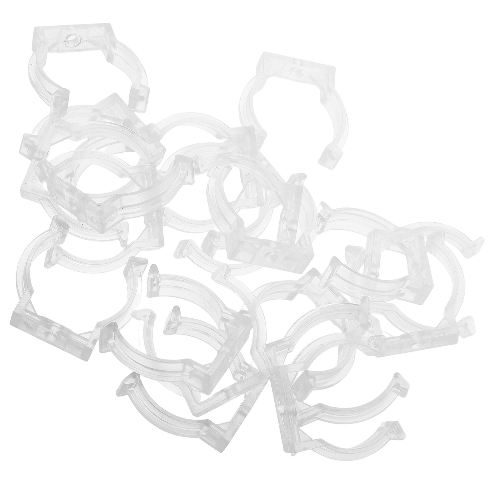 20Pcs Clear Tube Light Clamp f - Home Security Youtube review and price