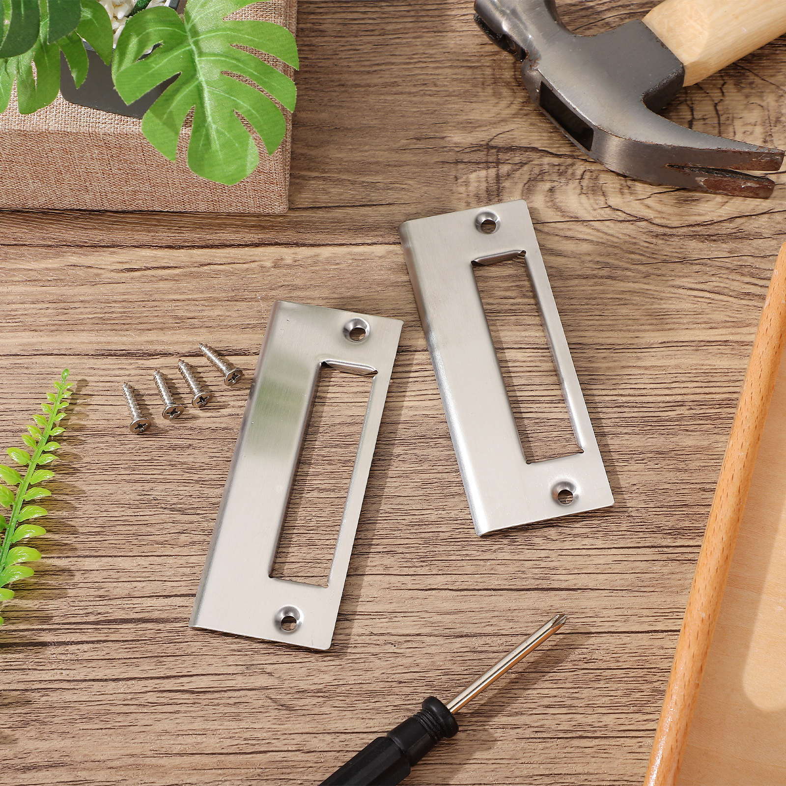 2Pcs Smooth Surface Stainless  - Door Reinforcer Kit review and price