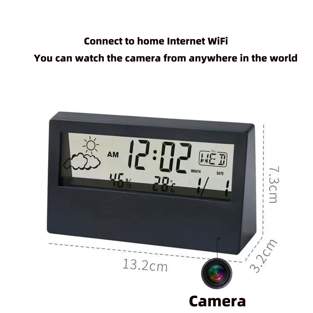 4K WiFi Clock Camera with Moti - Home Security No Wifi Needed review and price